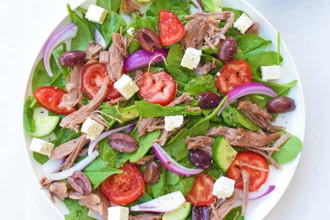 Greek Lamb Salad from Simplicious (p 220-221)